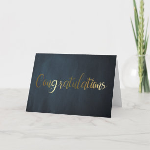 Congratulations Navy Blue Graduation Greeting Card