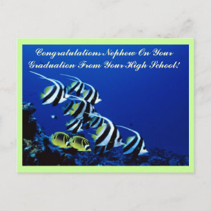 Congratulations Nephew Graduate Post Card