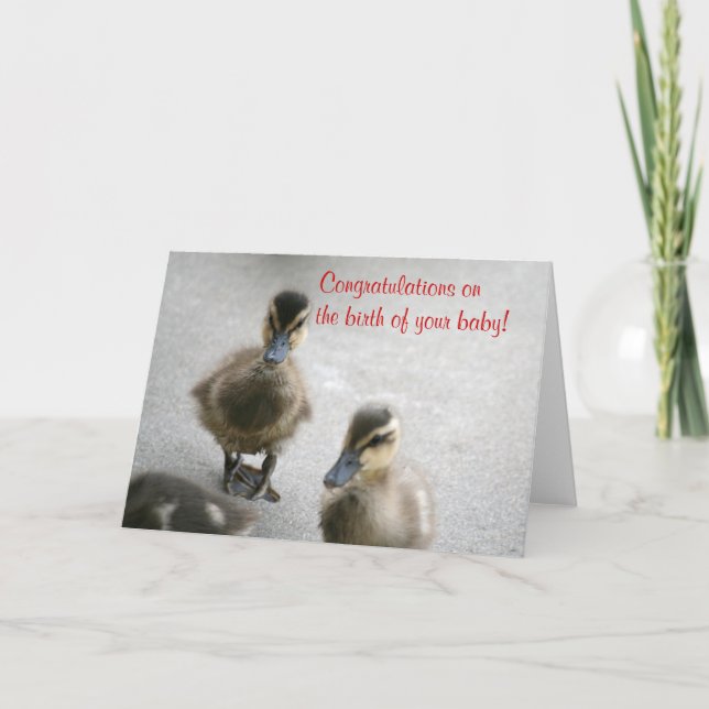 Congratulations New Baby, Blank Card (Front)