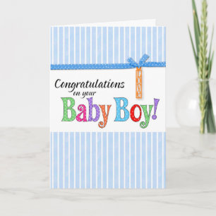 congratulations new baby boy card