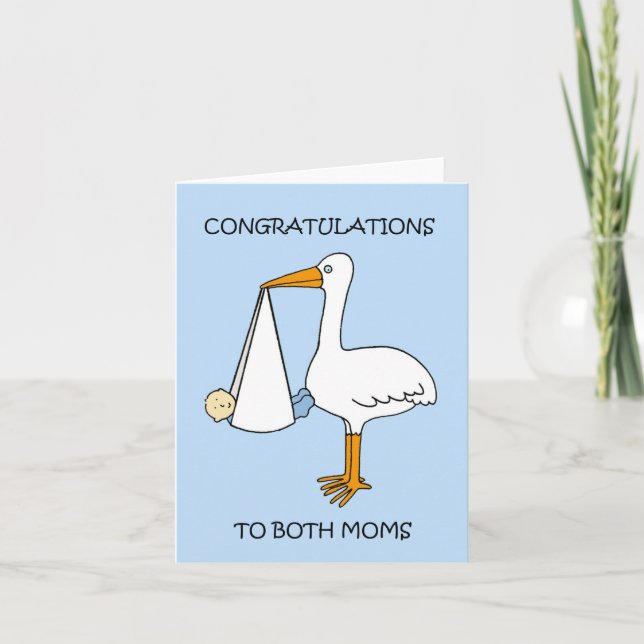 Congratulations New Gay Moms Card (Front)