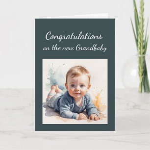 Congratulations New Grandbaby For Grandparents Card