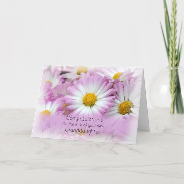 Congratulations, New Granddaughter Card (Front)