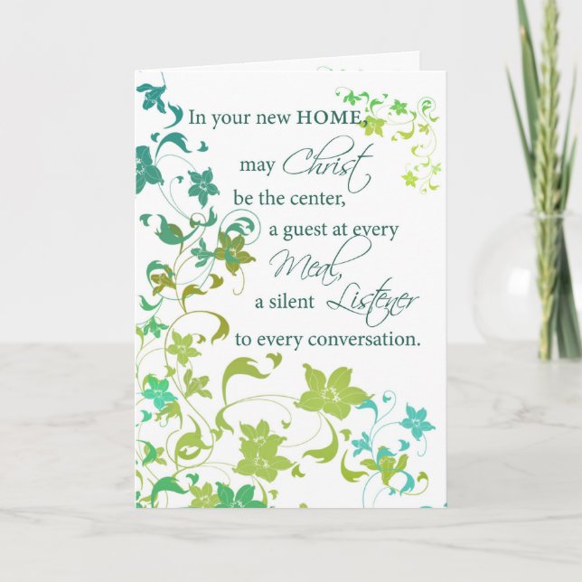 Congratulations New Home, Christ Center, Religious Card (Front)