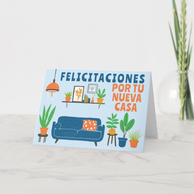 Congratulations New Home FELICITACIONES NUEVA CASA Card (Front)