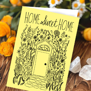 Congratulations New Home Garden Door Custom Card