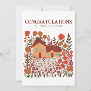 CONGRATULATIONS New Home Housewarming Farmhouse Card