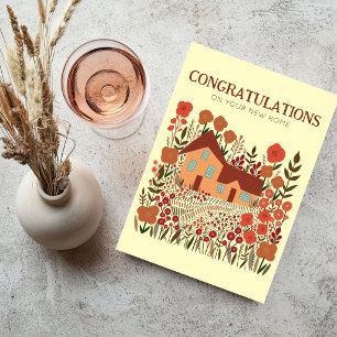 CONGRATULATIONS New Home Housewarming Farmhouse Card
