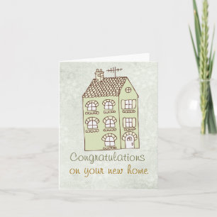 congratulations New Home Note Card