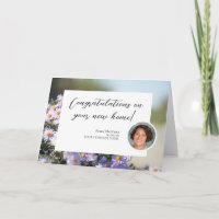 Congratulations New Home Photo Business Note Card