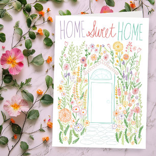 Congratulations New Home Sweet Garden Door Custom Card