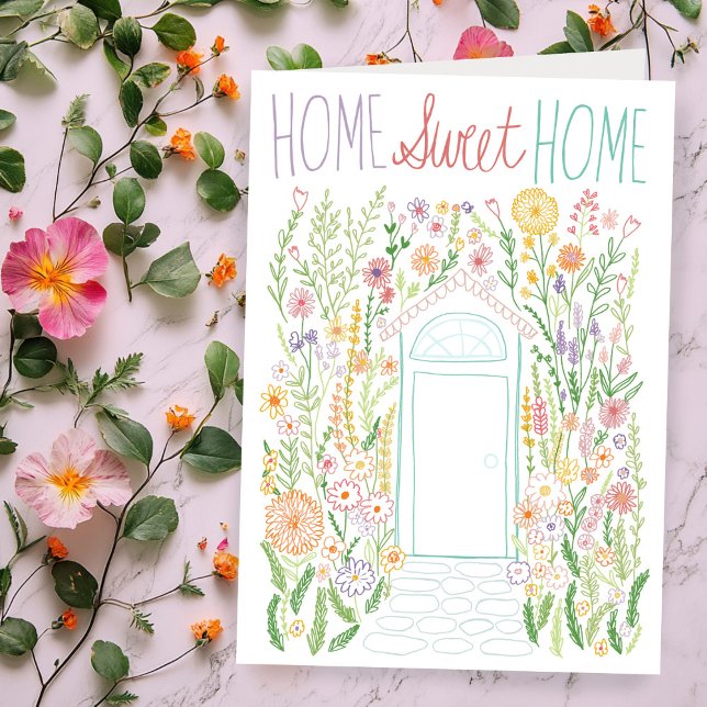 Congratulations New Home Sweet Garden Door Custom Card (Congratulations New Home Sweet Garden Door Custom Card
)