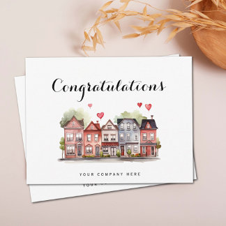 Congratulations New Homeowner Real Estate Postcard