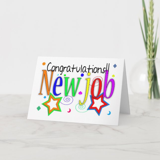 Congratulations New Job Greeting Card - New Job - (Front)