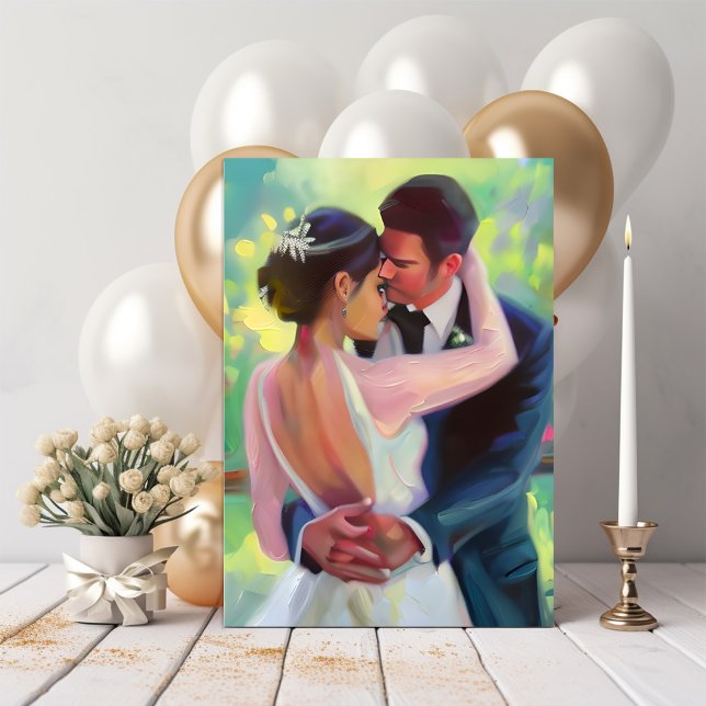 Congratulations Newlyweds | Couple Dancing Card (Creator Uploaded)