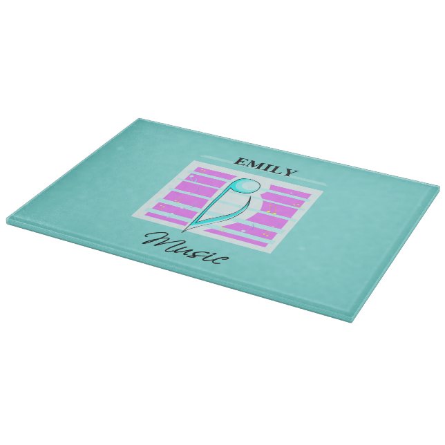 Congratulations Note, Musical Performance Cutting Board (Corner)