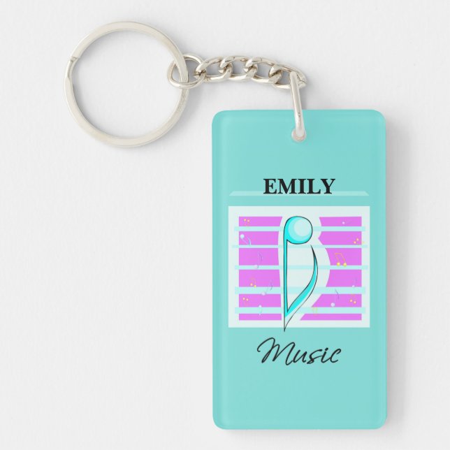 Congratulations Note, Musical Performance Key Ring (Front)