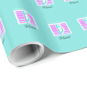 Congratulations Note, Musical Performance Wrapping Paper