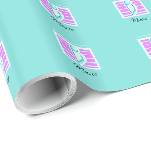 Congratulations Note, Musical Performance Wrapping Paper (Roll Corner)