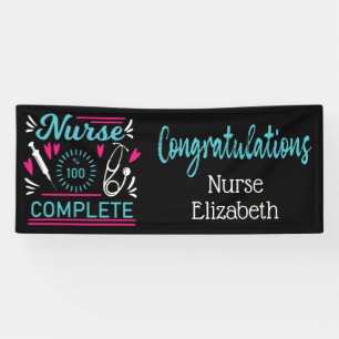 Congratulations Nurse Graduation Modern Funny Banner