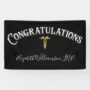 Congratulations Nurse Practioner Medical Elegant Banner