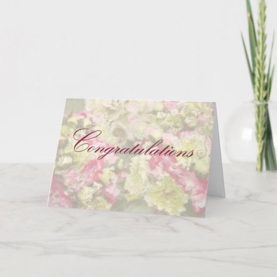 Congratulations Of Your Wedding Day Card Quote Card Zazzle Co Uk