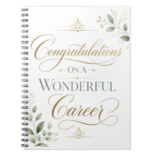 Congratulations On A Remarkable Career Notebook