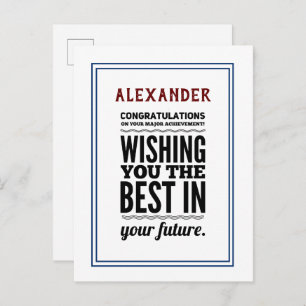 Congratulations On Achievement Accomplishment Postcard