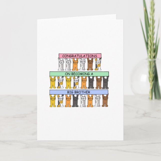 Congratulations on Becoming a Big Brother Card (Front)