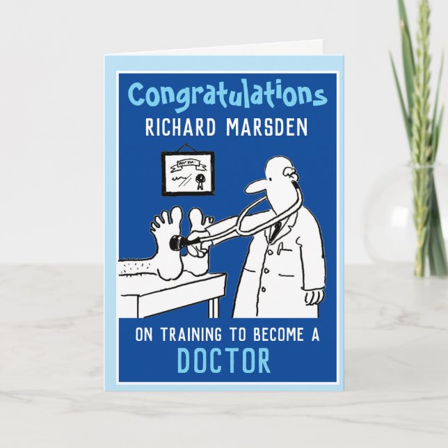 Congratulations on Becoming a Doctor Card (Front)