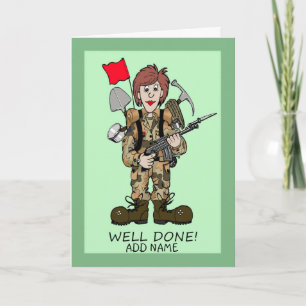 Congratulations on Becoming a Female Soldier Card