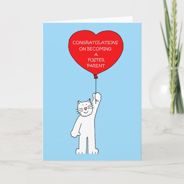 Congratulations on Becoming a Foster Parent Card (Front)