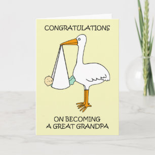 Congratulations on Becoming a Great Grandpa Card