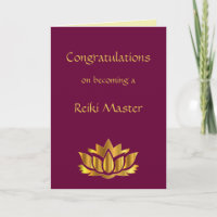 Congratulations on becoming a Reiki Master