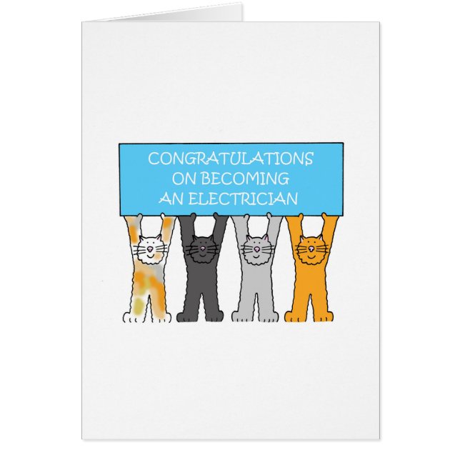 Congratulations on Becoming an Electrician (Front)
