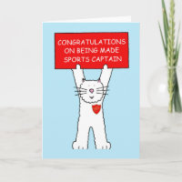 Congratulations on Becoming Sports Captain