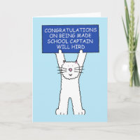 Congratulations on Being Made School Captain