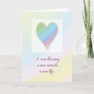 Congratulations on Birth of Rainbow Baby Card