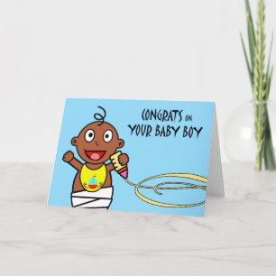Congratulations on Birth of Son, Cute Baby Boy Card