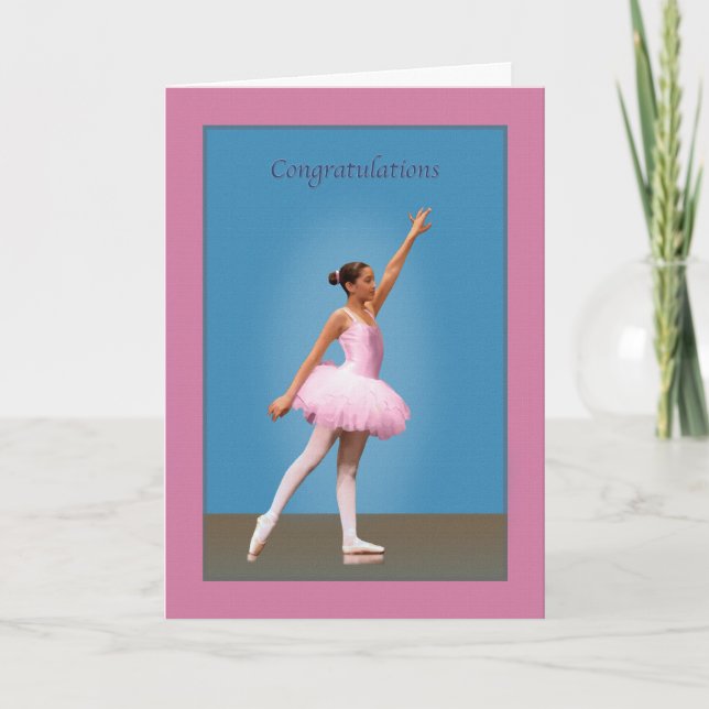 Congratulations on Dance Recital Card (Front)