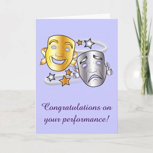 Congratulations on Drama Performance Card (Front)