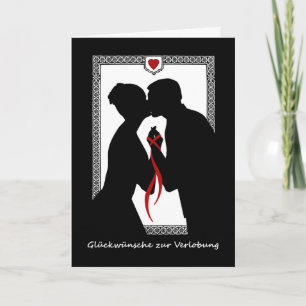 Congratulations on Engagement in German Couple  Card
