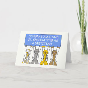 Congratulations on Graduating as a Dietician. Card