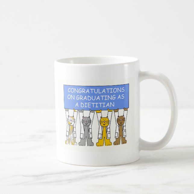 Congratulations on Graduating as a Dietitian. Coffee Mug (Right)