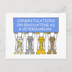Congratulations on Graduating as a Veterinarian Postcard