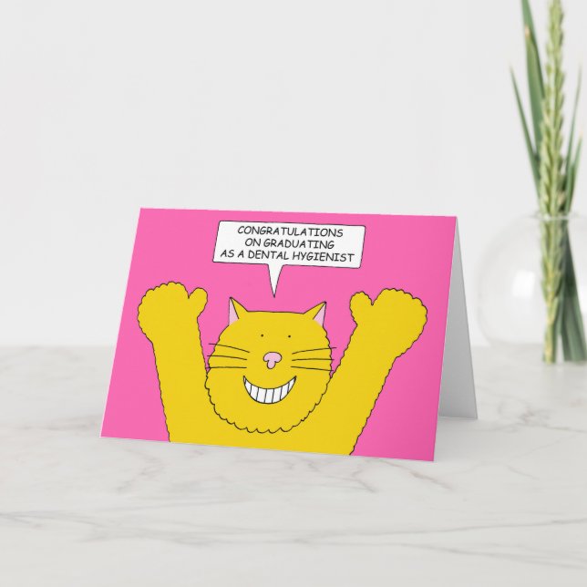 Congratulations on Graduating as  Dental Hygienist Card (Front)