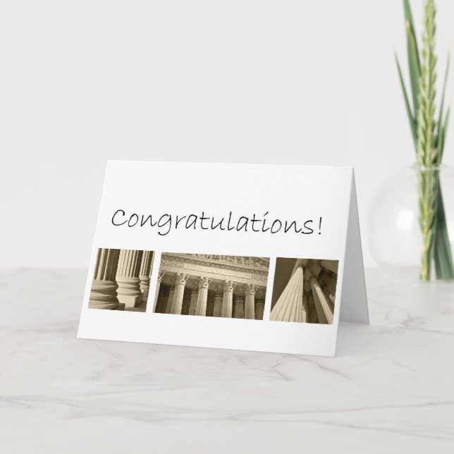 Congratulations on Graduating from Law School Card (Front)