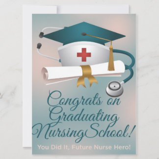 Congratulations on Graduating Nursing School Card