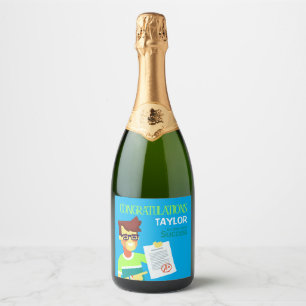 Congratulations on His Exam Success – Customisable Sparkling Wine Label
