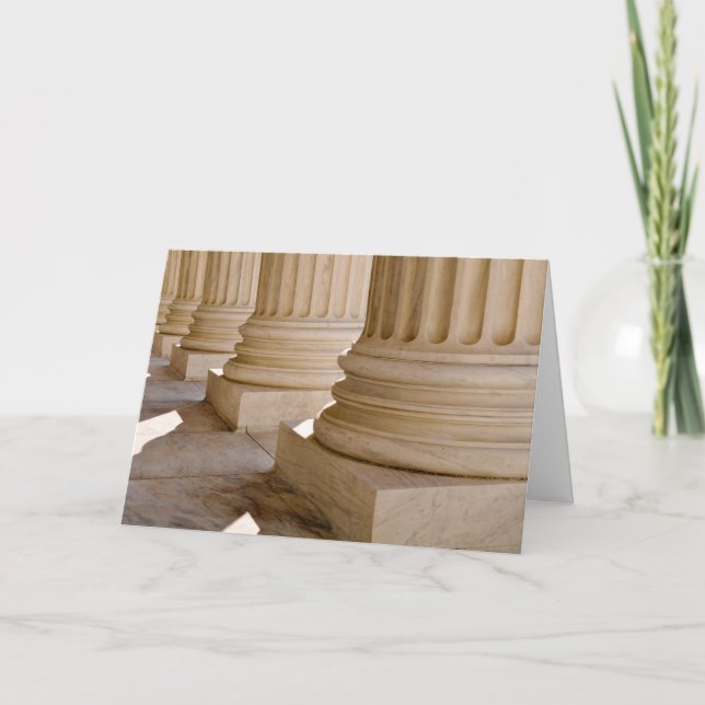 Congratulations on Law Degree Pillars Card (Front)